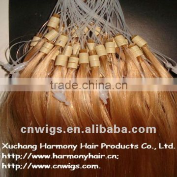 TOP REMY micro rings loop wavy hair extensions