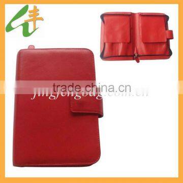 Beautiful Ladies Red leather cosmetic bag