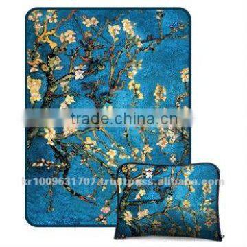 "Branches With Almond Blossom"(a painting by Vincent Van Gogh)masterpiece Cushion blanket