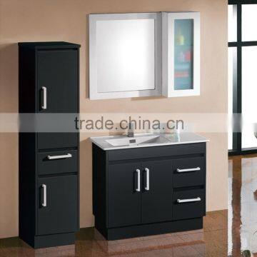 Black bathroom furniture classic single basin bathroom vanity sets