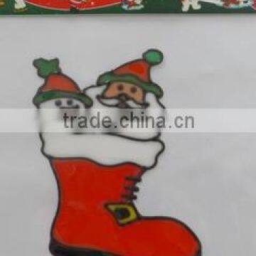 Hot Sale Santa Claus Decorative Sticker/Home Decor