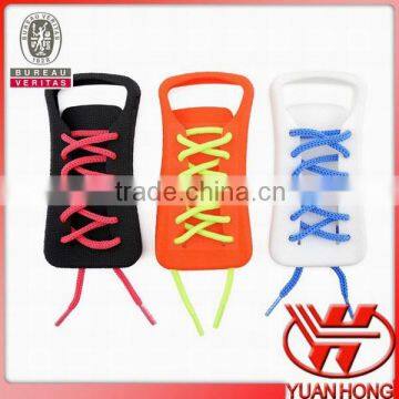 Supply full color shoelaces by yard/shoe laces for lady bag