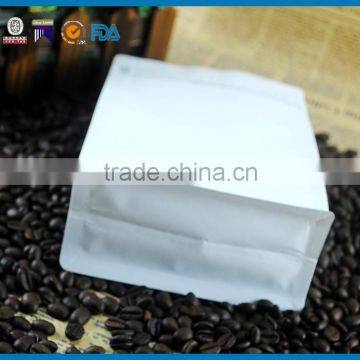 Wholesale Biodegradable Flat Bottom White Kraft Paper Bag Packaging for Coffee Supplier's Choice photo-2