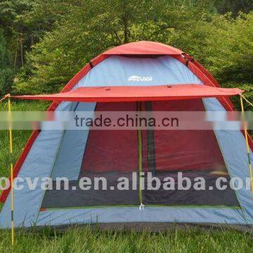 3 Person Single Skin Family Tent with Awning