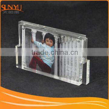 22mm transparent acrylic magnetic photo frame bolck