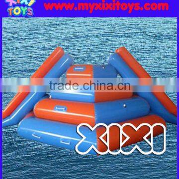 Aqua Inflatable tower slide on water