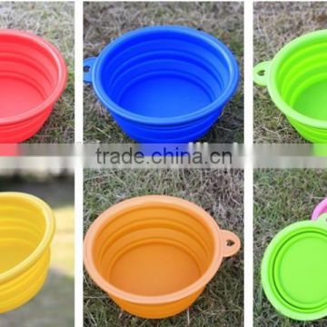 eco-friendly high quality silicone collapsible pet bowl