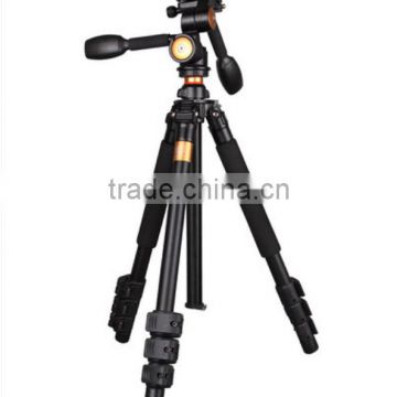 QZSD-Q470 panhead aluminum camera tripod heavy-duty vdeo camera stand telescope and compact stable camera tripod factory price