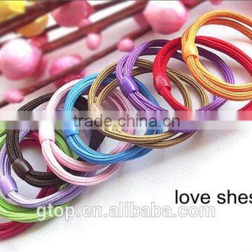 Wholesale rubber elastic hair circle cheap good quality R-0005