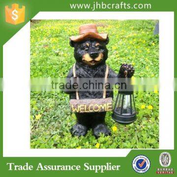 Garden Supplies Bear With Solar Garden Light