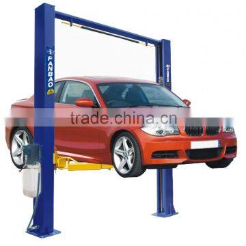 Overhead Style Two Post Auto Lift Clear Floor manual two side release