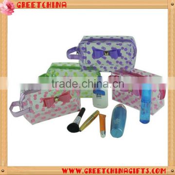 Waterproof customized folding clear pvc cosmetic bag