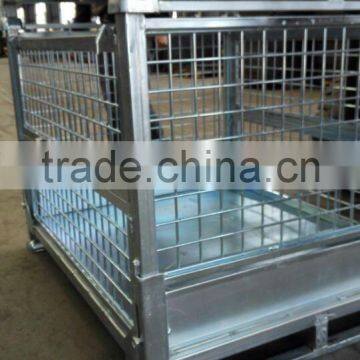 Durable wire steel Heavy Duty storage cages folding mesh container