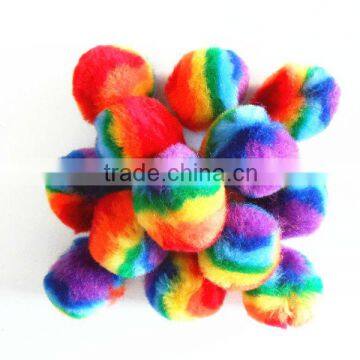 Pet toys 4cm parrot color Acrylic plush pom poms                        
                                                Quality Choice