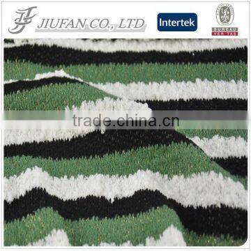 Jiufan Textile Striped Acrylic Polyester Knit Fabric Fancy Fabric with Spandex