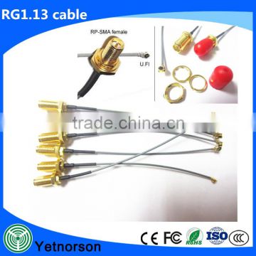 rg1.13 0.81 coaxial cable with sma female and ufl inner jumper cable