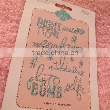 HOT SALE DIY gem letter glitter sticker