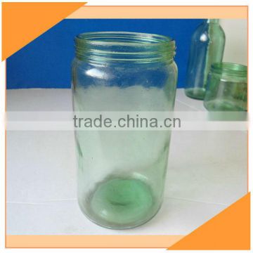 Green Colored Glass Canning Jars