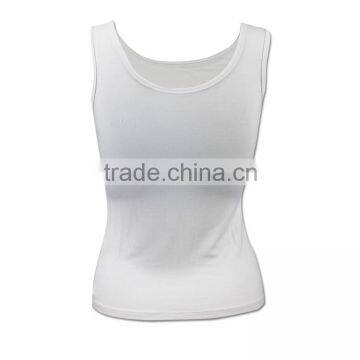 Custom Ladies Cotton White Blank Plain Crop Top Wholesale photo-2