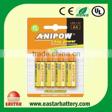 Blister card 1.5v AAA am4 lr03 alkaline battery