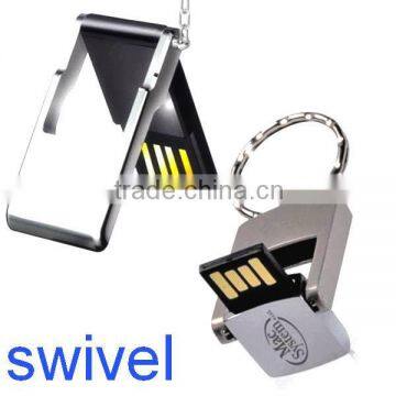 stick container metal swivel usb flash drive