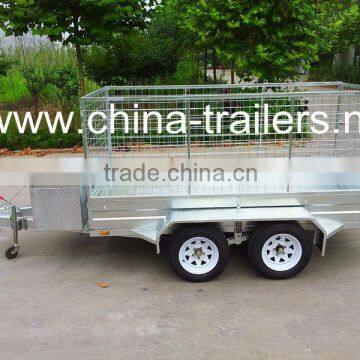 10x5 Double Axle Box Trailer Galvanized