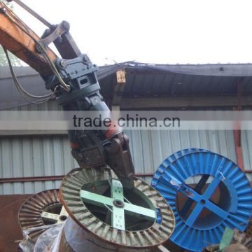 Excavator hydraulic steel cutting shear, pulverizer