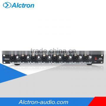 Alctron MP8 Professional 8 Channel Microphone/Line Preamplifier, Pro Mic/Line Preamplifier