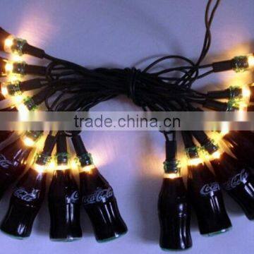 Battery/solar powered coke bottle string light led light Christmas bottle shape SO4801R