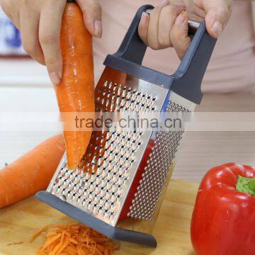 Box Grater - 4-sided Stainless Steel Cheese Grater for Parmesan, Vegetable