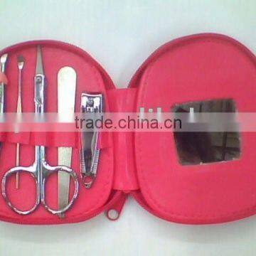 5 pcs manicure set, pedicure set with a box