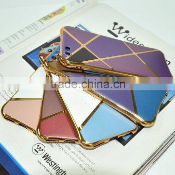 Newest electroplating soft tpu back cover cellphone case for iphone 6