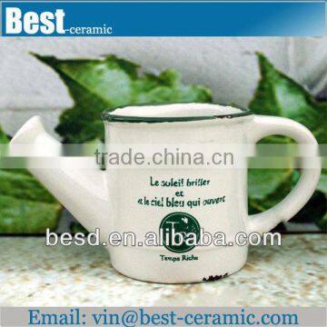 watering can shape ceramic mini flower pot
