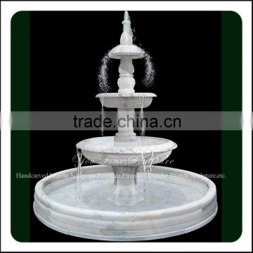 Natural Carving Garden Outdoor Marble Water Fountain