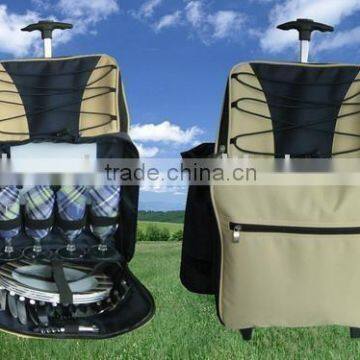 New Design Portable Outdoor trolley picnic bag