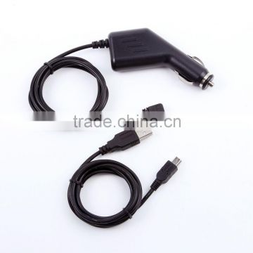 Car Vehicle Power Charger Adapter +mini USB Cord For Two-way Radio ,Walkie Talkie