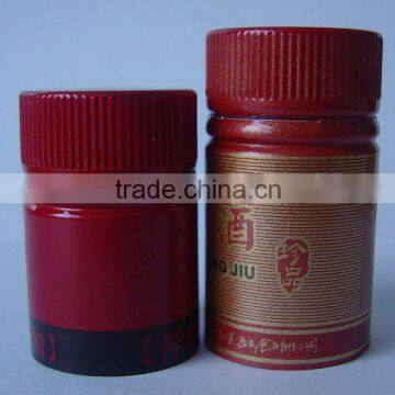Non-reffilabe bottle lids for GIN