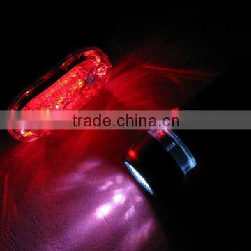 YT-M09-3 LED Bicycle Light Set 5LED Front White Light and 9LED Rear Red Light