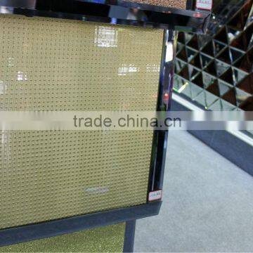 Golden color Patterned glass mirror