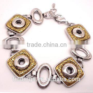 CJ2190 Simple brass bracelet, brass adjustable cuff bracelet, infinity charm bracelet