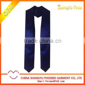 Plain Navy Graduation Stoles