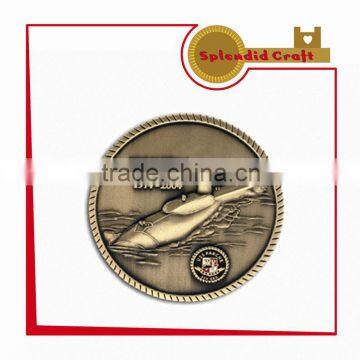 Submarine antique glod challenge coins