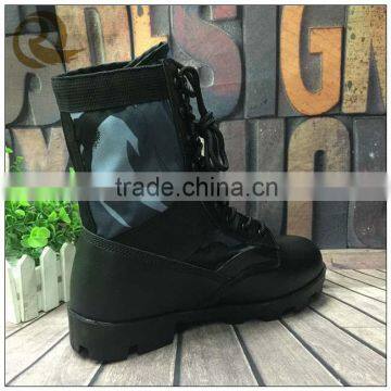 Genuine Leather British Black Police Jungle Boots Army Boots photo-4