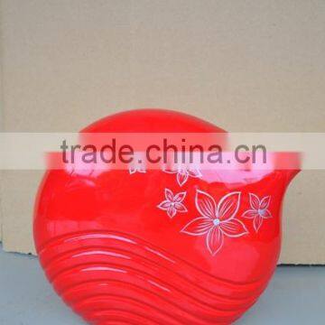 Beautiful red lacquered vase