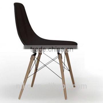 2015 New arrival Simple & fashion wood&plastic dining chair coffee chair