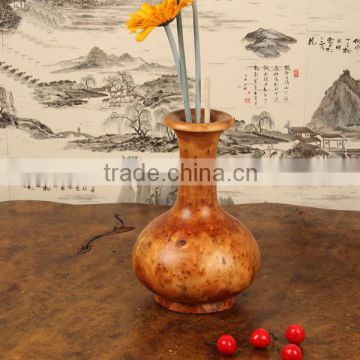 Top quality Carved traditional handmade durable wooden vase