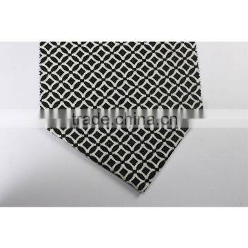 Popular graphic knit fabric for garment interlock polyester rayon jacquard fabric