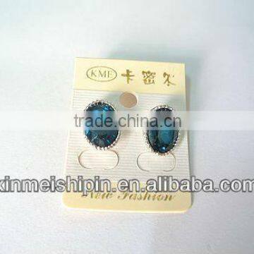 crystal earring stud,charm emerald brilliant feature E071-3