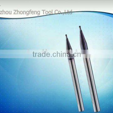 Tungsten Carbide mirco diameter ball nose end mills