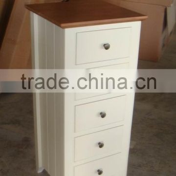 Solid Wood 5 Drawer Chest Living room furniture